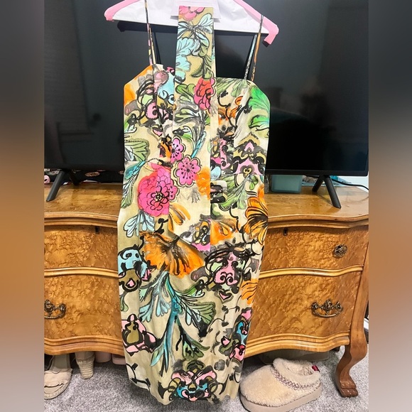 Milly Printed Knee-Length Dress Size Med/8 - Picture 4 of 10